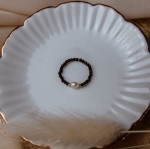 Pierścionek N°7 | spinel, perła