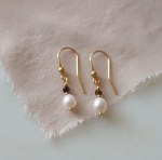 Kolczyki N°9 | tygrysie oko, perła