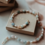 Choker N°16 | perła, morganit