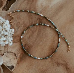 Choker N°56 | turkus, perła