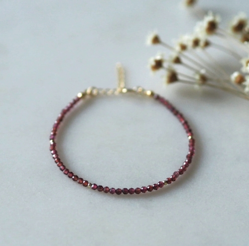 Bransoletka N°17 | granat