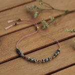 Bransoletka Relacje+harmonia  N°1| jaspis dalmatyński, rodonit