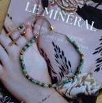 Bransoletka N°132 | turkus, tygrysie oko