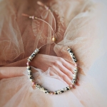 Bransoletka N°165 | jaspis dalmatyński, rodonit 