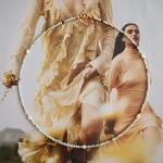 Choker N°55 | amazonit, perła 