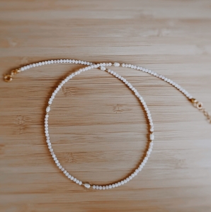 Choker N°70 | opal, perła 