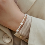 Bransoletka N°182 | masa perłowa, perła
