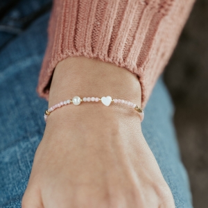 Bransoletka N°183 | opal, masa perłowa, perła 