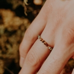 Pierścionek N°20 | turkus, tygrysie oko