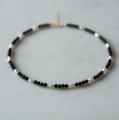 Naszyjnik choker N°31 | onyks, perła